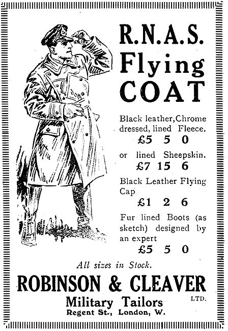 Robinson & Cleaver RNAS Flying Coat. All Sizes In Stock.         