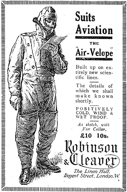 Robinson & Cleaver Air-Velope Aviation Suit                      