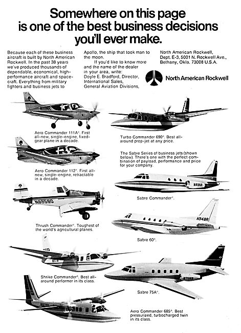 Rockwell Aircraft Range 1973                                     