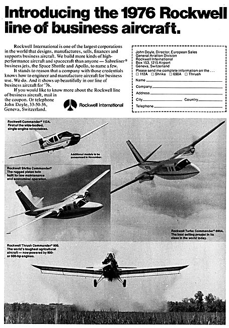 Rockwell Aircraft 1975                                           