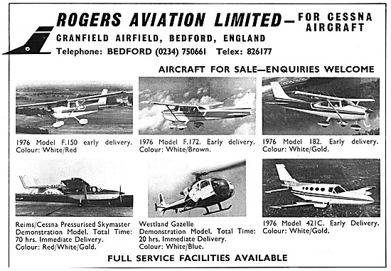 Rogers Aviation. Cessna Aircraft Sales & Service                 