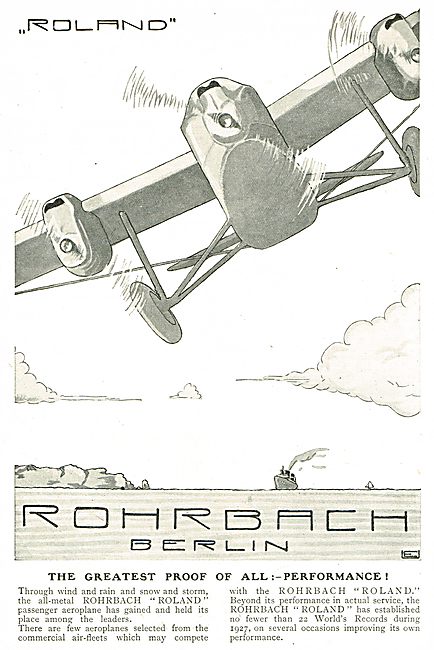Rohrbach Roland - Air Liner Performance                          