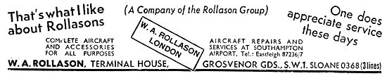 W.A. Rollason Aircraft Spares, Repairs & Maintenance             