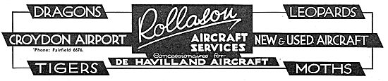 Rollason Aircraft Services Croydon: New And Used Aircraft        