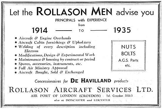 Rollason Aircraft Services - Aircraft Consultancy                