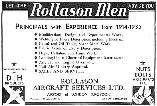 Rollason Aircraft Services - Aircraft Engineering & Maintenance  
