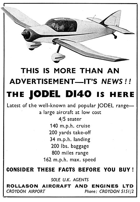 Rollason Aircraft - Jodel D140                                   