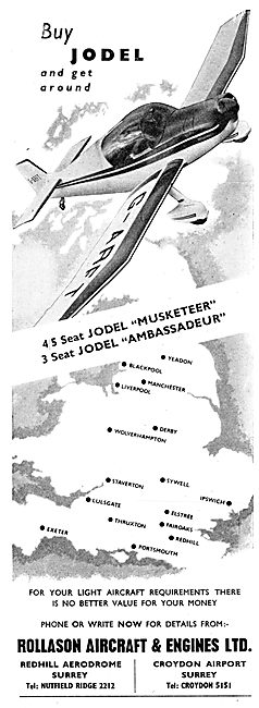 Rollason Aircraft & Engines Ltd - Jodel Musketeer                