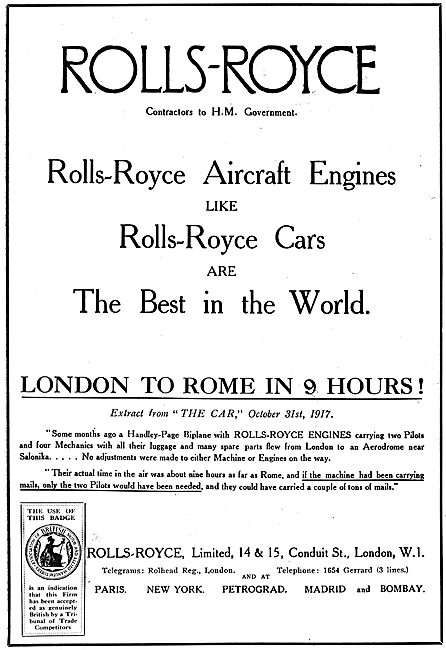 Rolls-Royce Aero Engines                                         