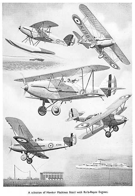 Rolls-Royce Aero Engines 1933 - Hawker Aircraft                  