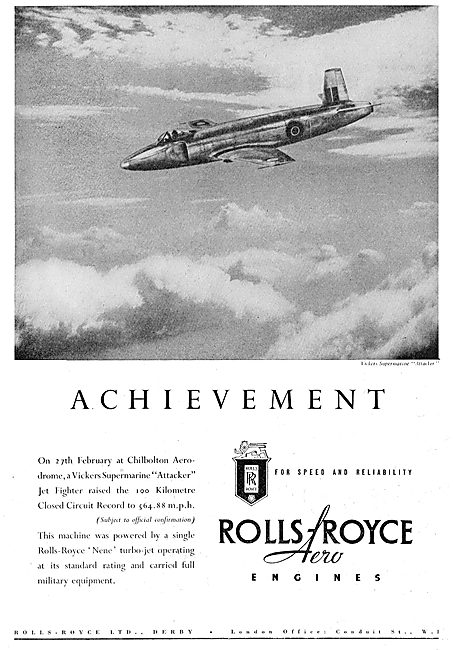 Rolls-Royce Nene - Supermarine Attacker                          