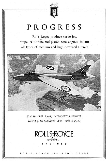 Rolls-Royce Progress - Hawker P1027  Avon                        