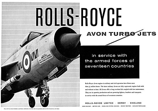 Rolls-Royce Avon Turbo Jet Engines                               