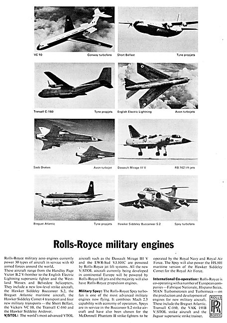 Rolls-Royce Military Aircraft Engines                            