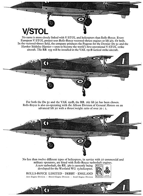 Rolls-Royce Bristol Pegasus V/STOL                               