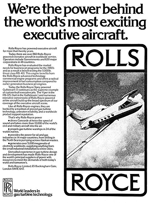 Rolls-Royce Engines For Executive Jets - Rolls-Royce Spey        
