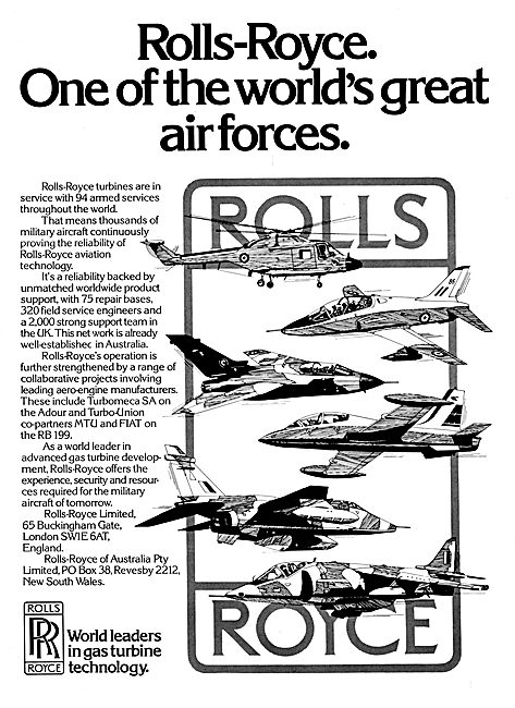 Rolls-Royce Engines For Military Aircraft                        