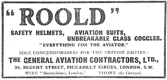 Roold Aviators Clothing: Concession General Aircraft Contractors 