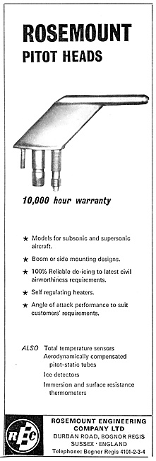 Rosemount Pitot Heads                                            