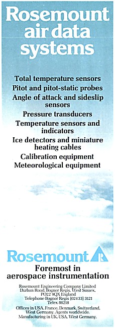 Rosemount Air Data Systems                                       