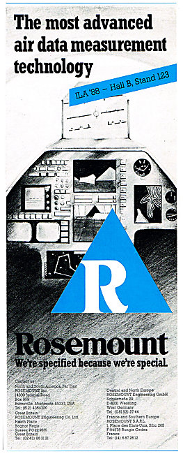 Rosemount Air Data Measurement Technology                        