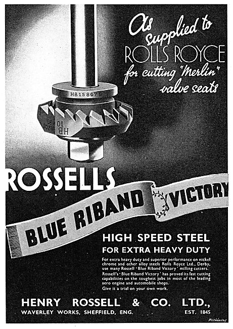 Henry Rossell & Co - Manufacturers Of Machine Tools              