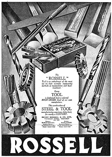 Rossell Machine Tools 1943 Advert                                