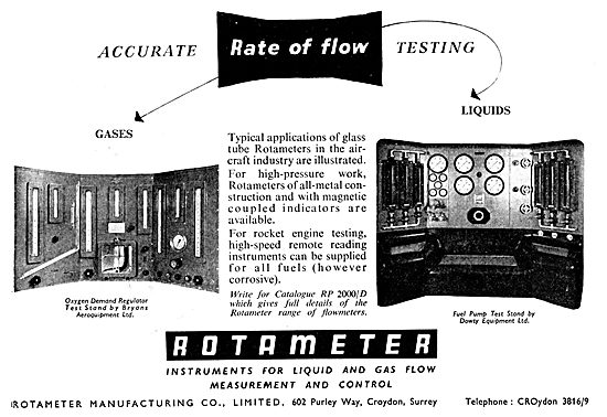 Rotameter Fluid Flow Measurement & Test Equipment                