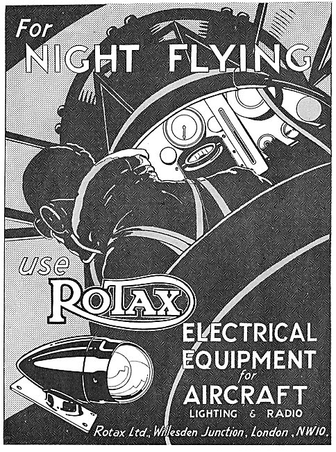 Rotax Electrical Equipment For Aircraft. Lighting & Radio        