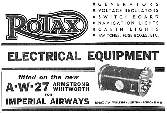 Rotax Electrical Equipment For Aircraft                          