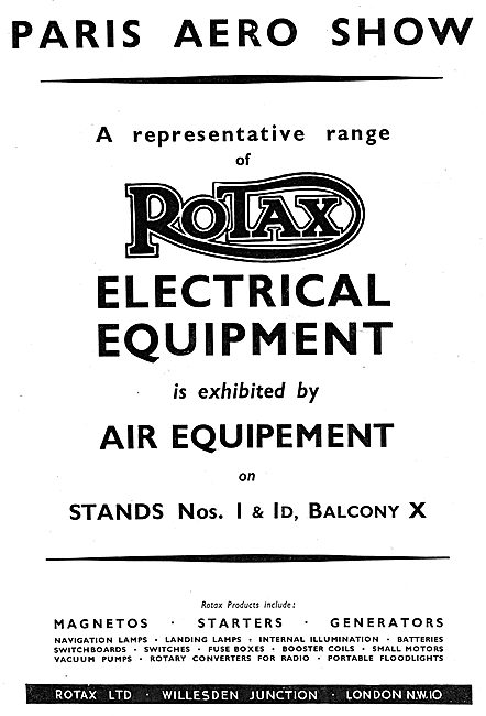 Rotax Electrical Components For Aircraft                         