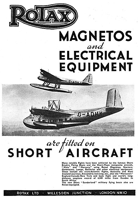 Rotax Electrical Equipment For Aircraft                          