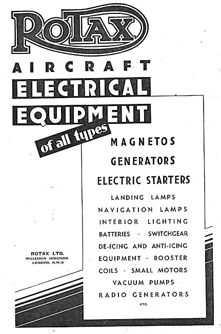 Rotax Electrical Systems & Components For Aircraft               