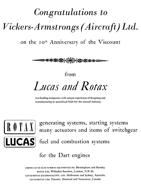 Rotax Lucas. Electrical & Fuel Systems                           