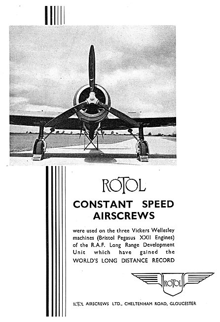 Rotol Propellers. Rotol Constant Speed Airscrews                 