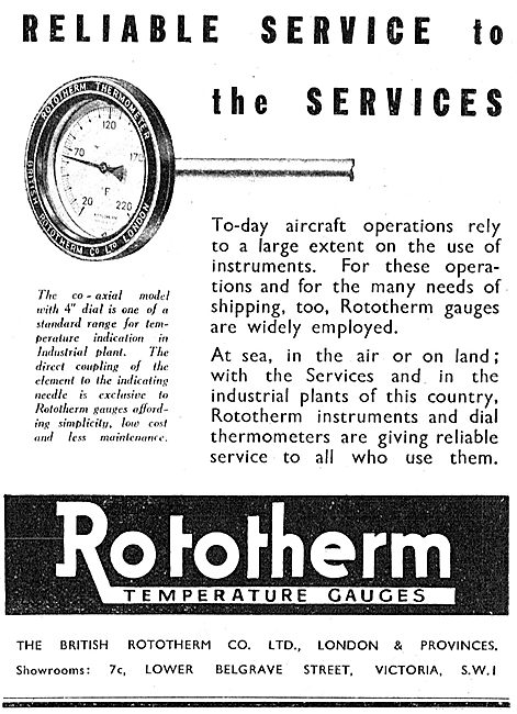 British Rototherm Industrial Temperature Gauges                  