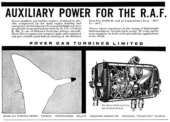 Rover Gas Turbine AAPU                                           