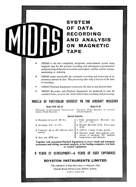 Royston Instruments  MIDAS Data Recorders                        
