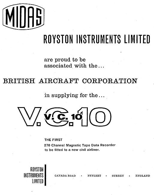 Royston Instruments Fatigue Life & Flight Data Recorders         