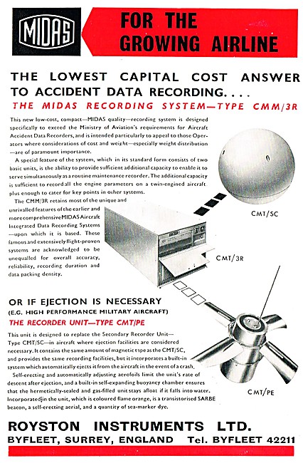 Royston Instruments MIDAS Flight Data Recorder. FDR              