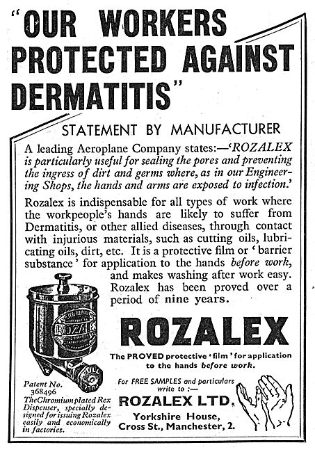 Rozalex Barrier Cream 1939                                       