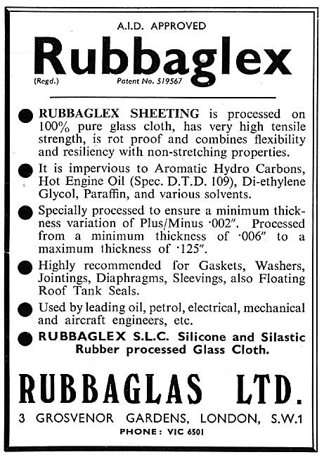 Rubbaglas - Rubbaglex Pure Glass Cloth Silicone & Silastic Rubber