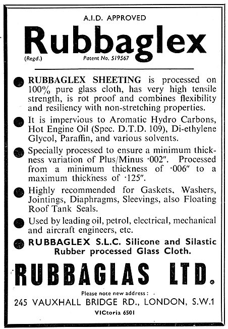 Rubbaglas - Rubbaglex Pure Glass Cloth Silicone & Silastic Rubber