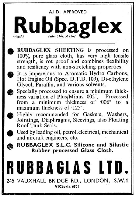 Rubbaglas - Rubbaglex Pure Glass Cloth Silicone & Silastic Rubber