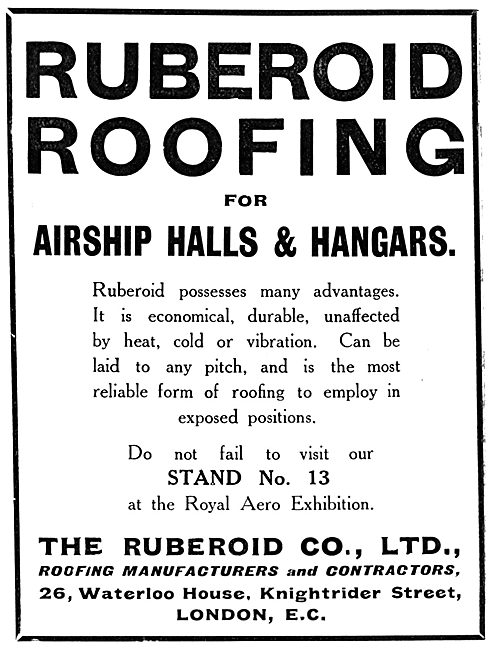 Ruberoid Roofing For Hangars                                     