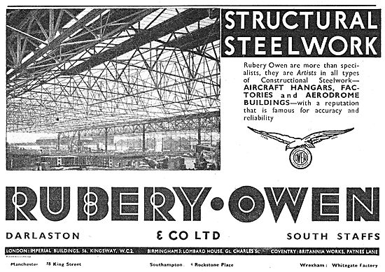 Rubery Owen Structural Steelwork For Aircraft Hangars            