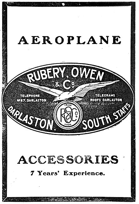 Rubery Owen Aeroplane Accessories                                