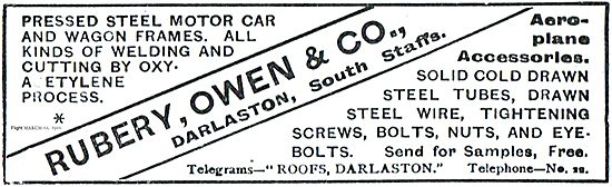 Rubery Owen Aeroplane Accessories                                