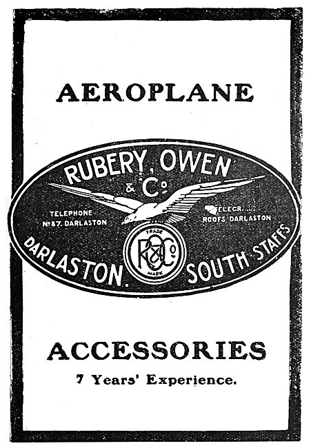 Rubery Owen AGS & Components - 1919 Advert                       