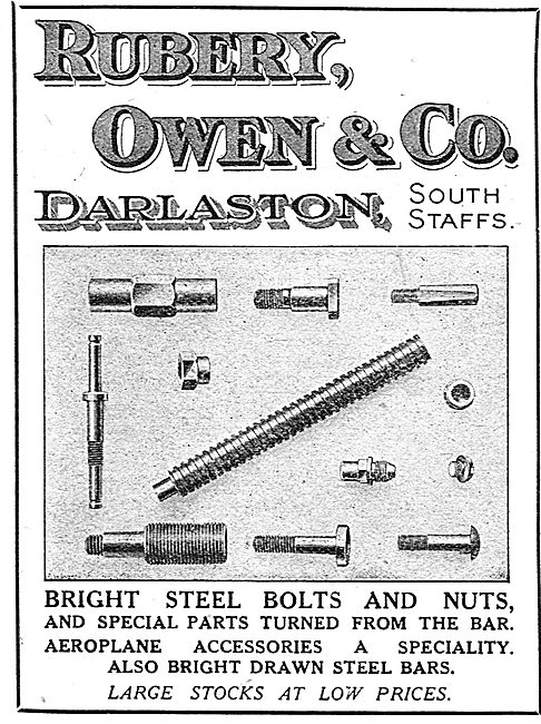 Rubery Owen Bolts & Nuts For Aircraft                            